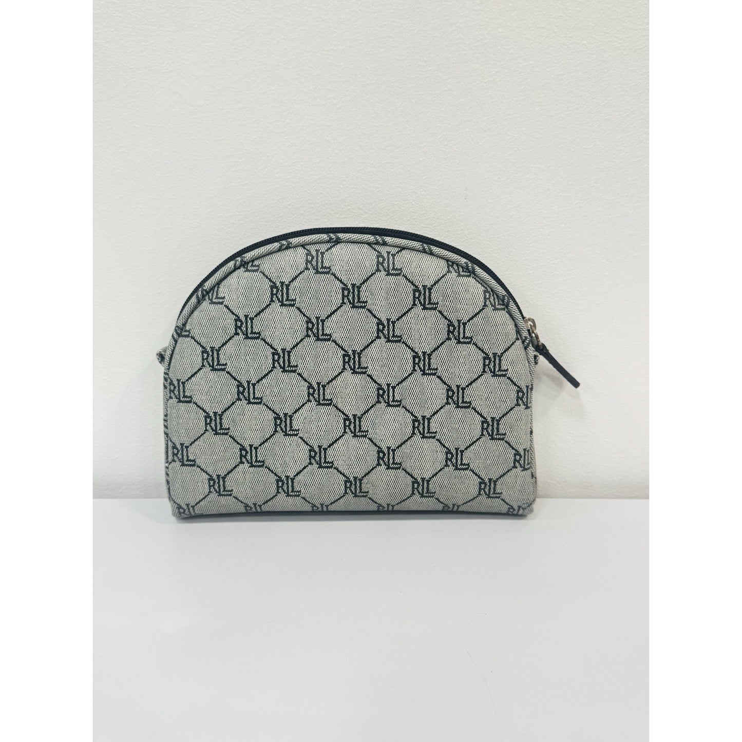 Lauren Ralph Lauren Logo Makeup Bag Clutch Cosmetic Zipper Pouch