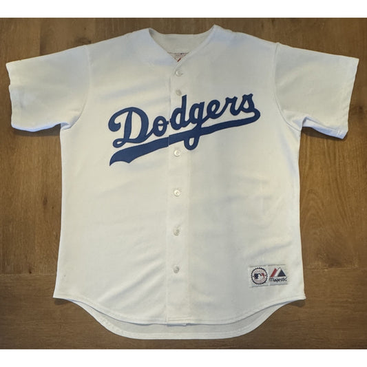 Dodgers Majestic Baseball Jersey Made In The USA Size Large