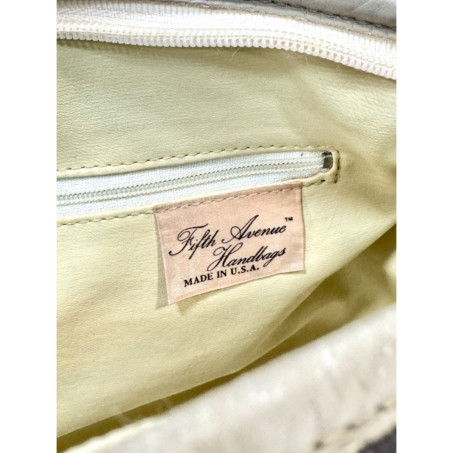 Vintage 80s Fifth Avenue Handbags FA Monogram Coated Canvas Boston Satchel USA