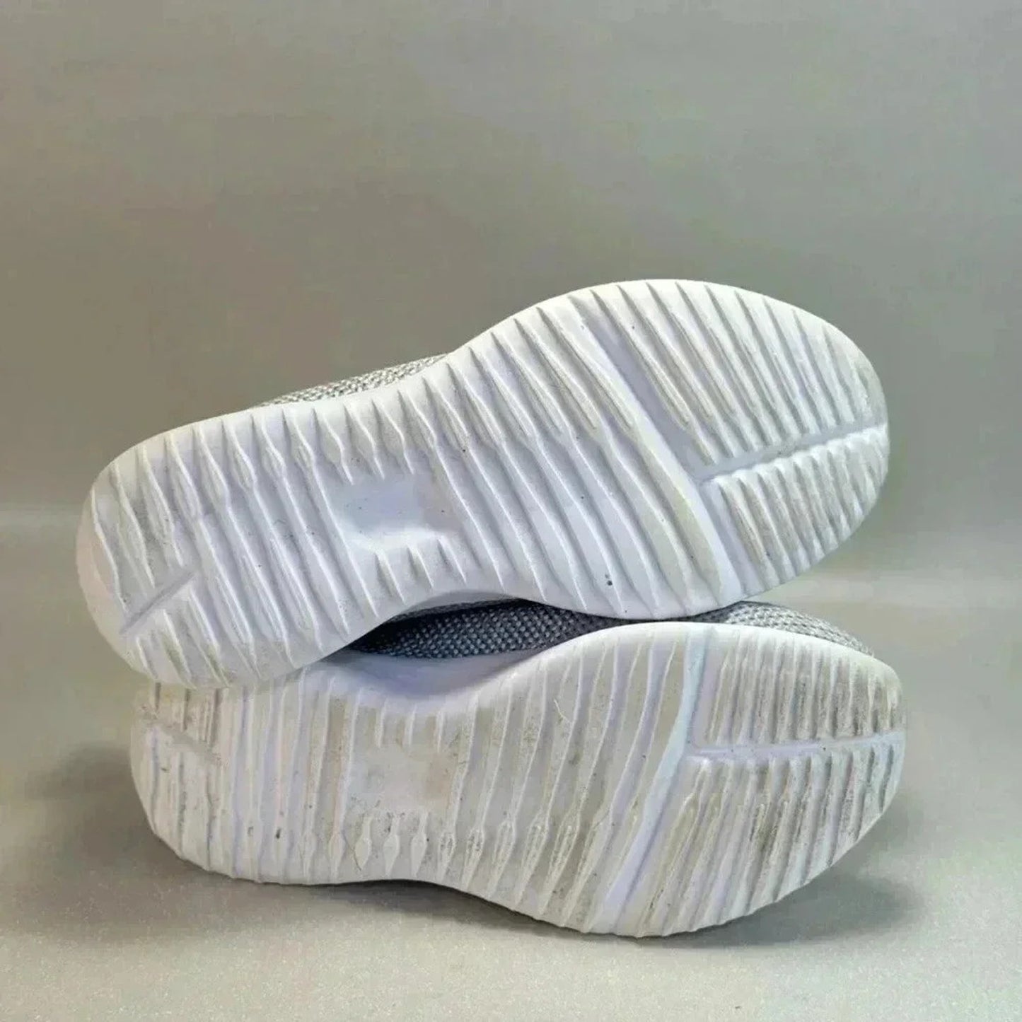 Gray Knit Sneakers with Memory Foam Size 7