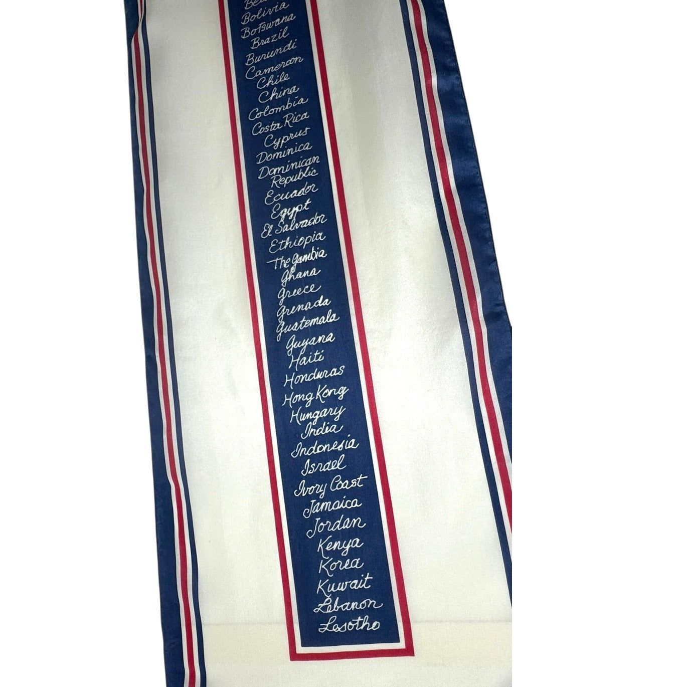 Vintage The International Scarf Silk IESC WM Chelsea Ltd