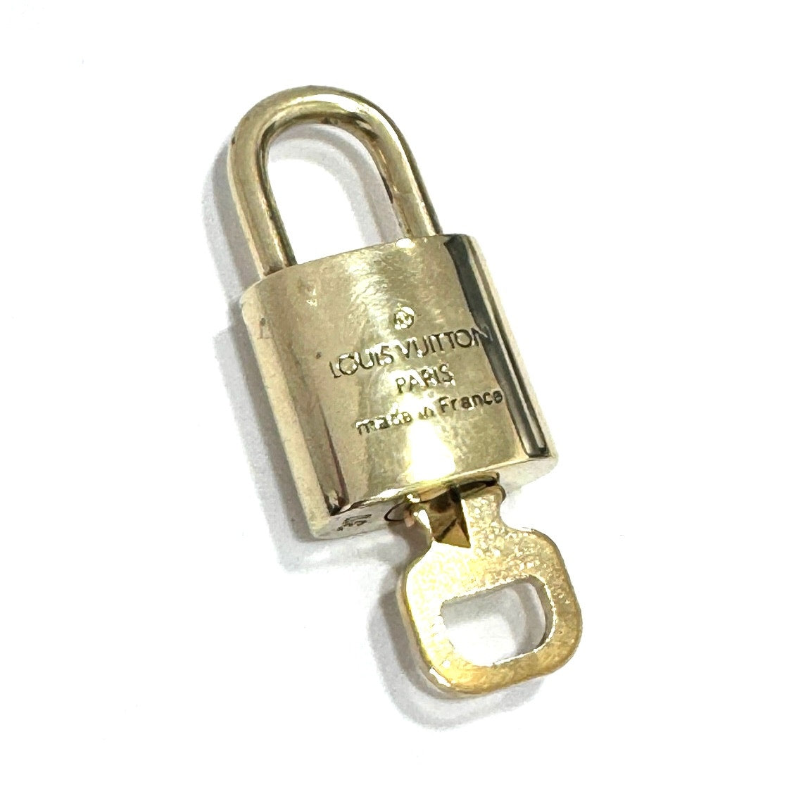 Louis Vuitton Gold Padlock & Key Set  LV Brass Lock 317