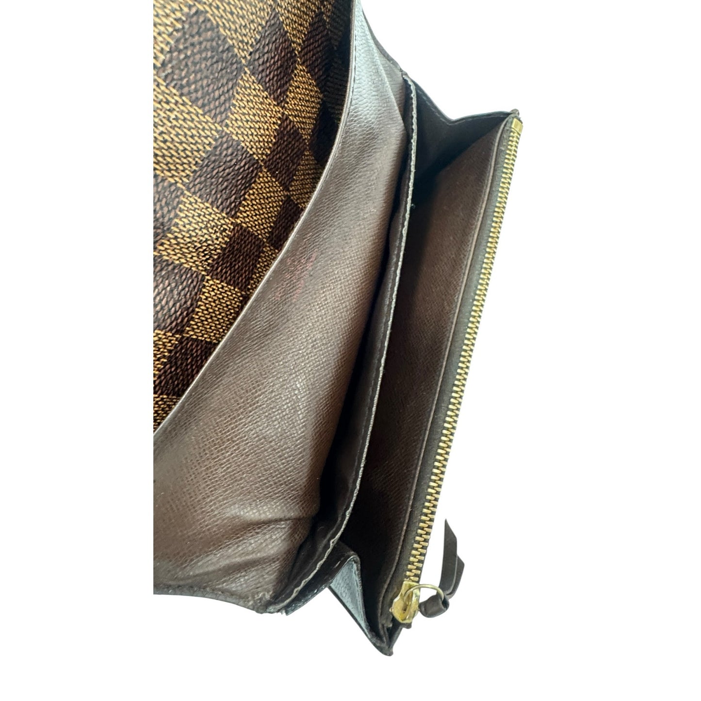 Louis Vuitton Damier Ebene Emilie Long Wallet Authentic LV