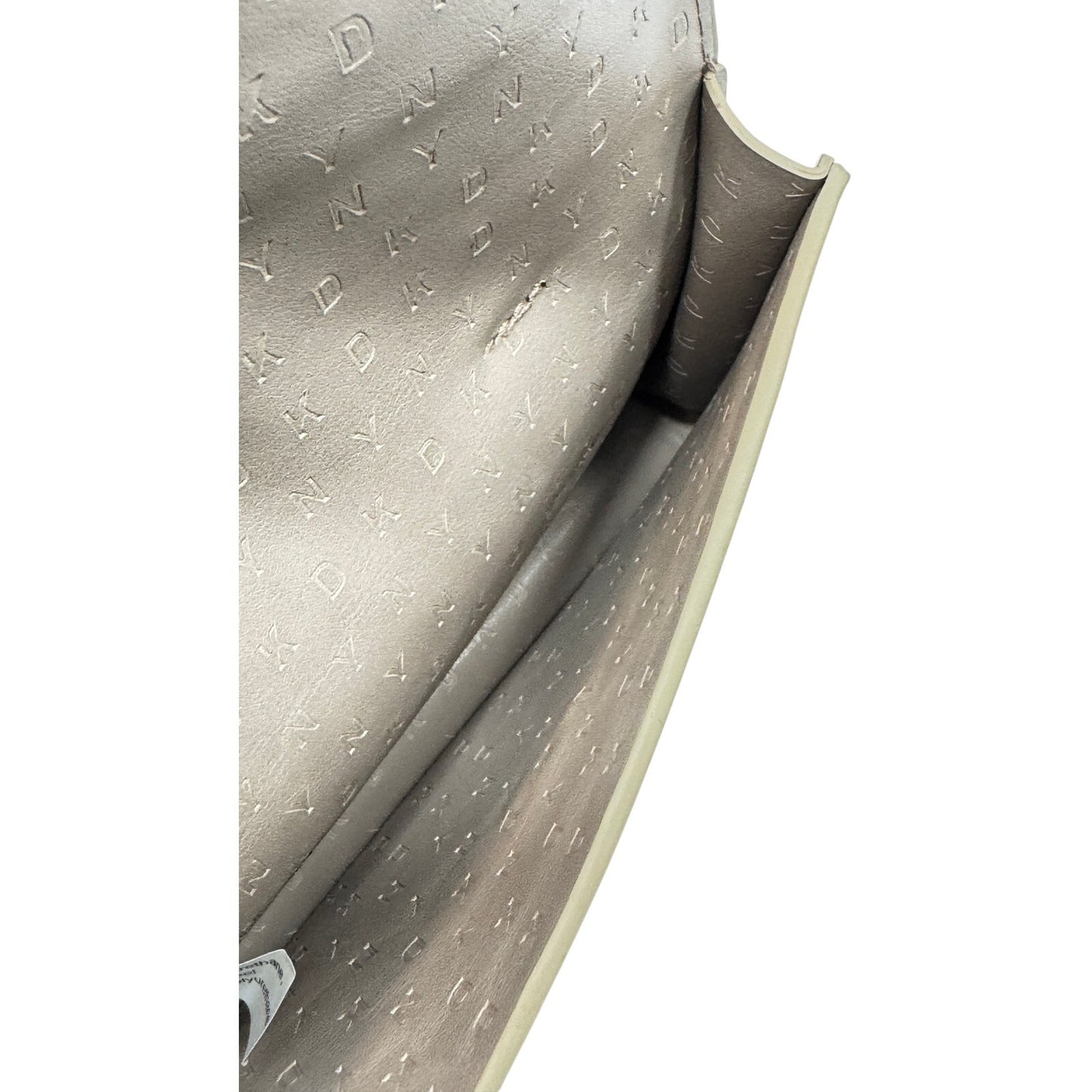 DKNY Logo Belt Bag Fanny Pack Beige Grommet Belt M/L