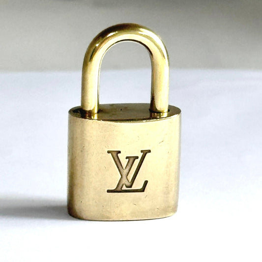Louis Vuitton Gold Padlock & Key Set  LV Brass Lock 313