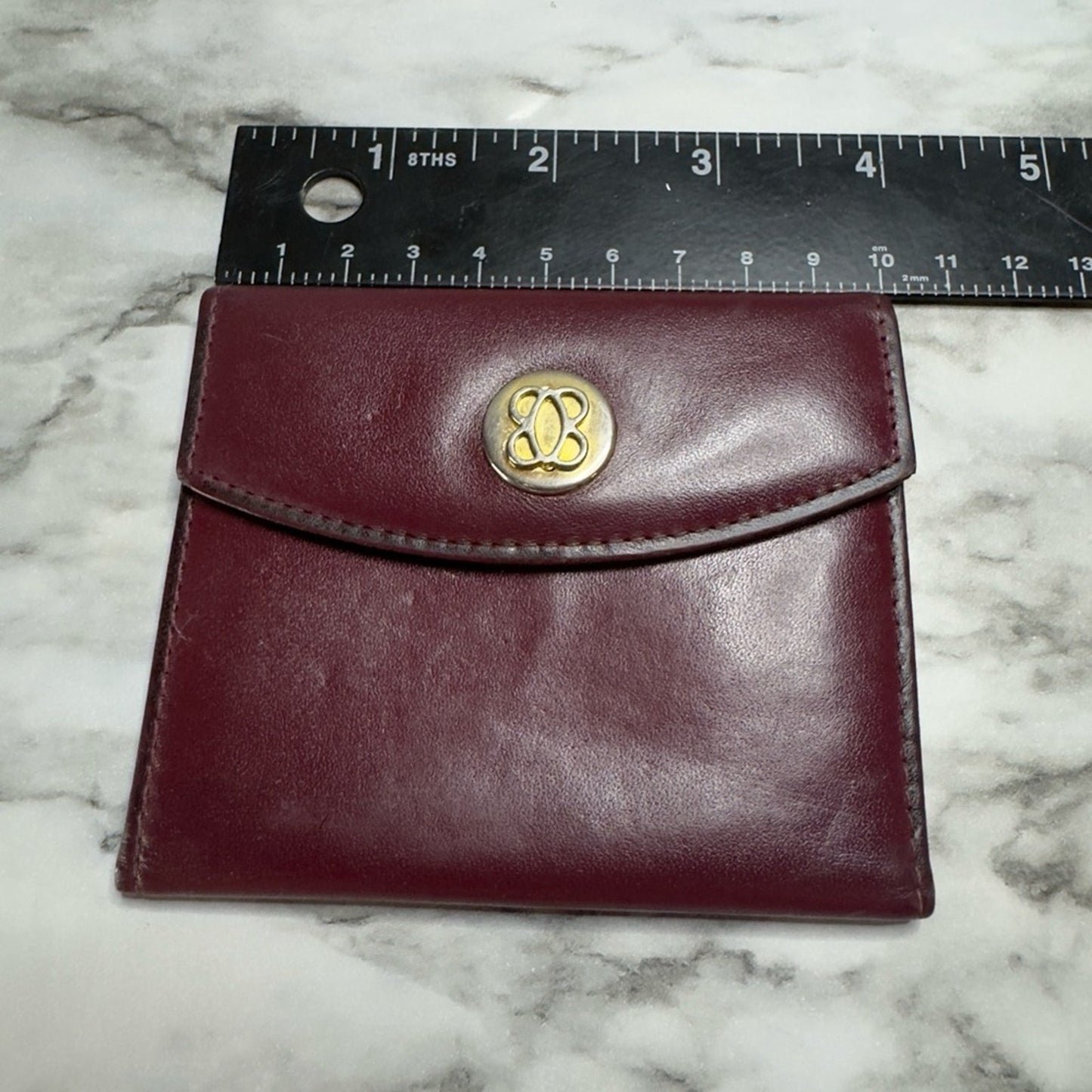 Vintage BOSCA Full Grain Hide Leather Unisex Card Wallet