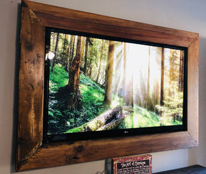 Rustic Farmhouse Custom TV Frame